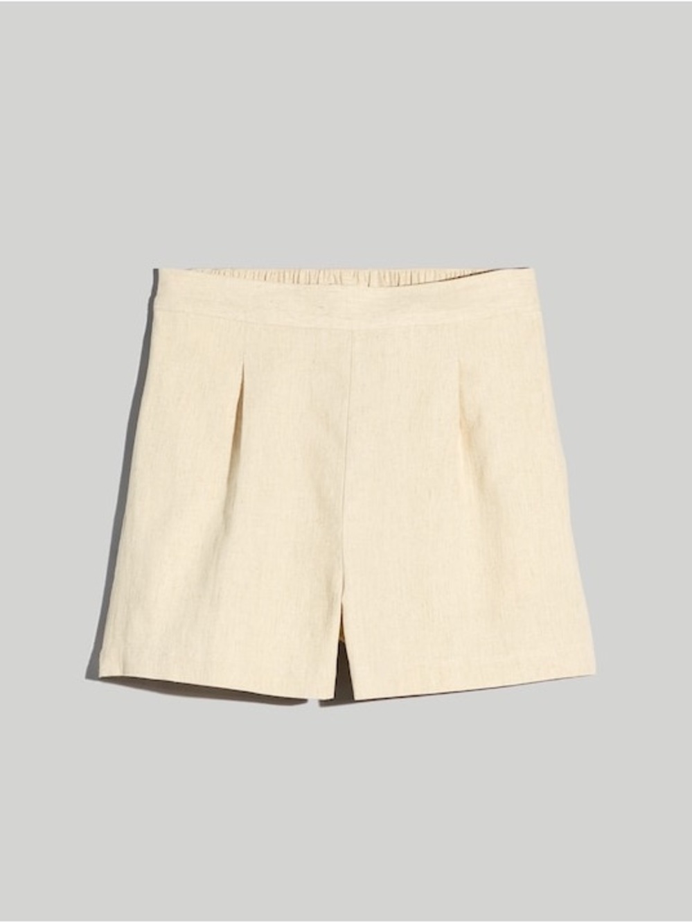 NWOT Madewell High-Waist Natural Cream Linen-Cotton Blend Shorts - XS - Picture 5 of 8